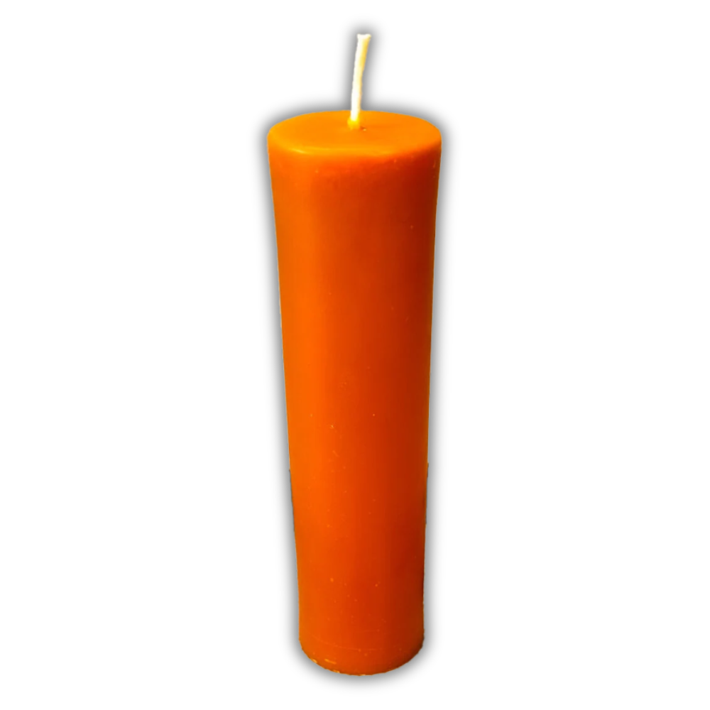 Orange Beeswax Vigil Candle