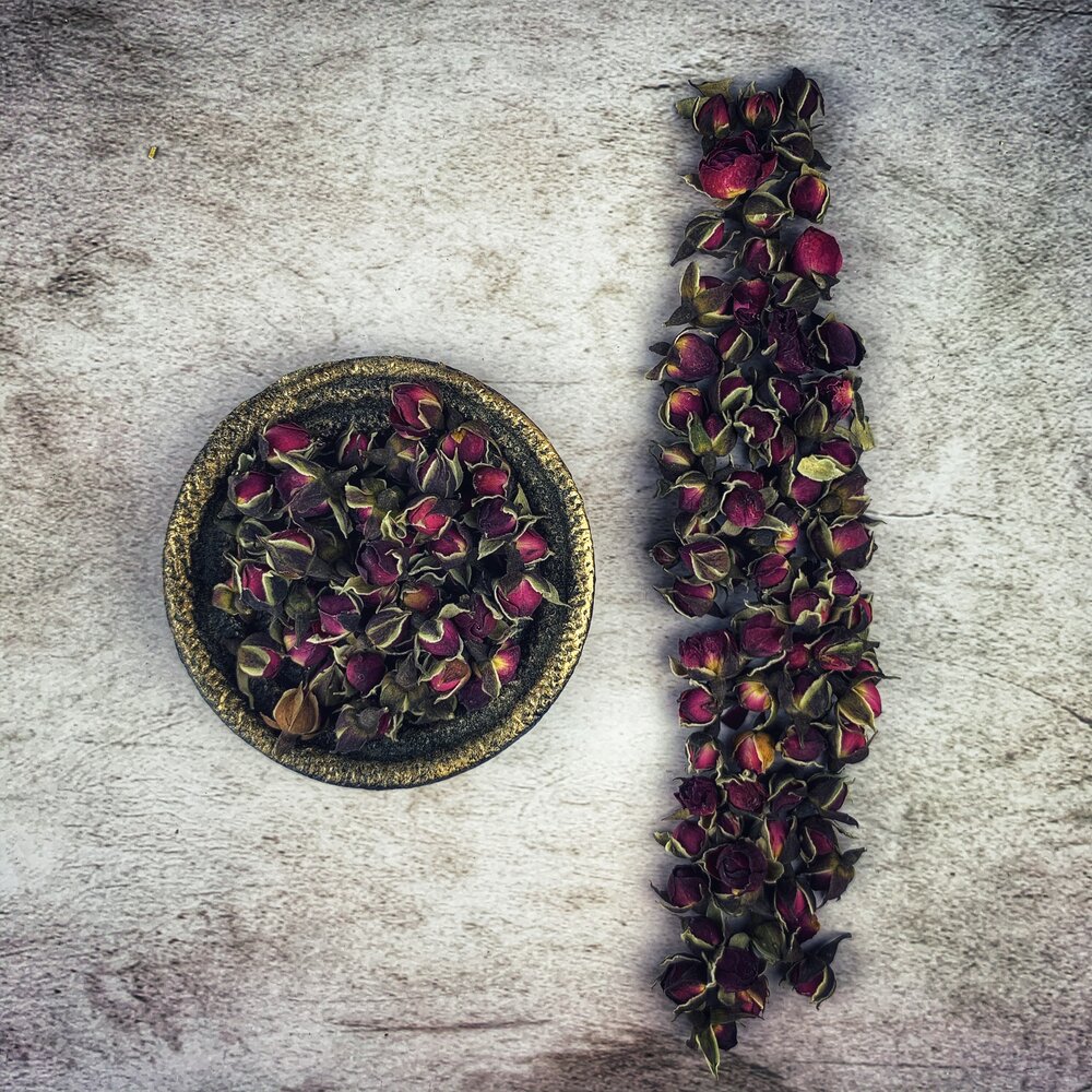 Organic red rose petals for love spells and love magic