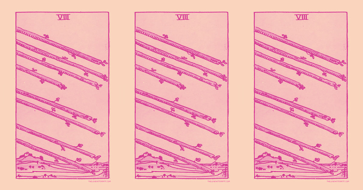 What Does the Eight of Wands Mean in a Love Reading