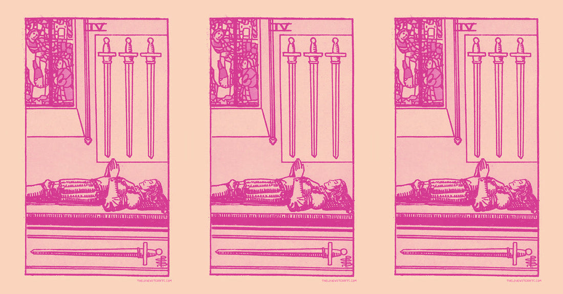 What Does the Four of Swords Mean in a Love Reading