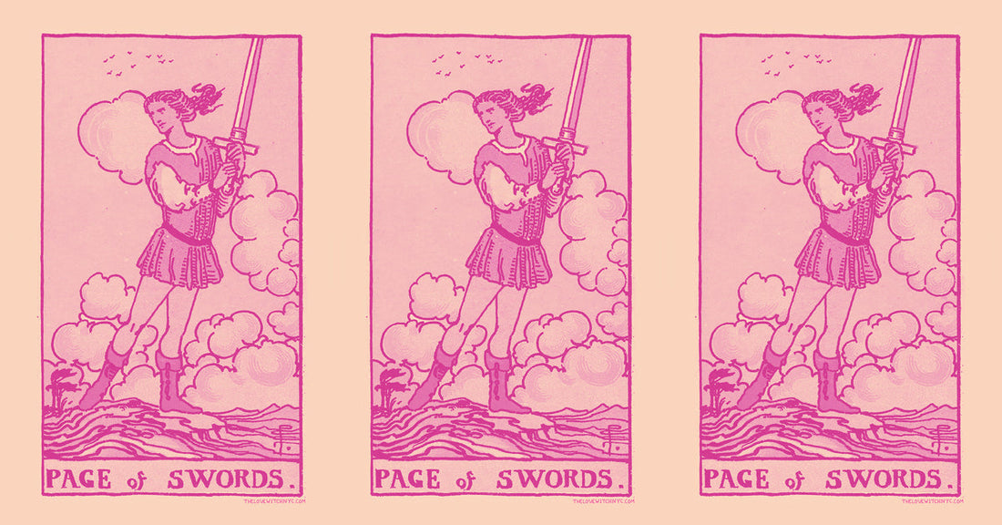 What Does the Page of Swords Mean in a Love Reading