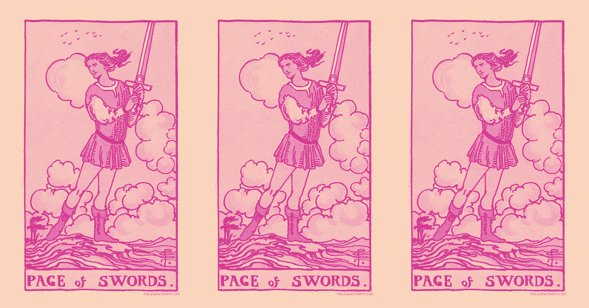 What Does the Page of Swords Mean in a Love Reading