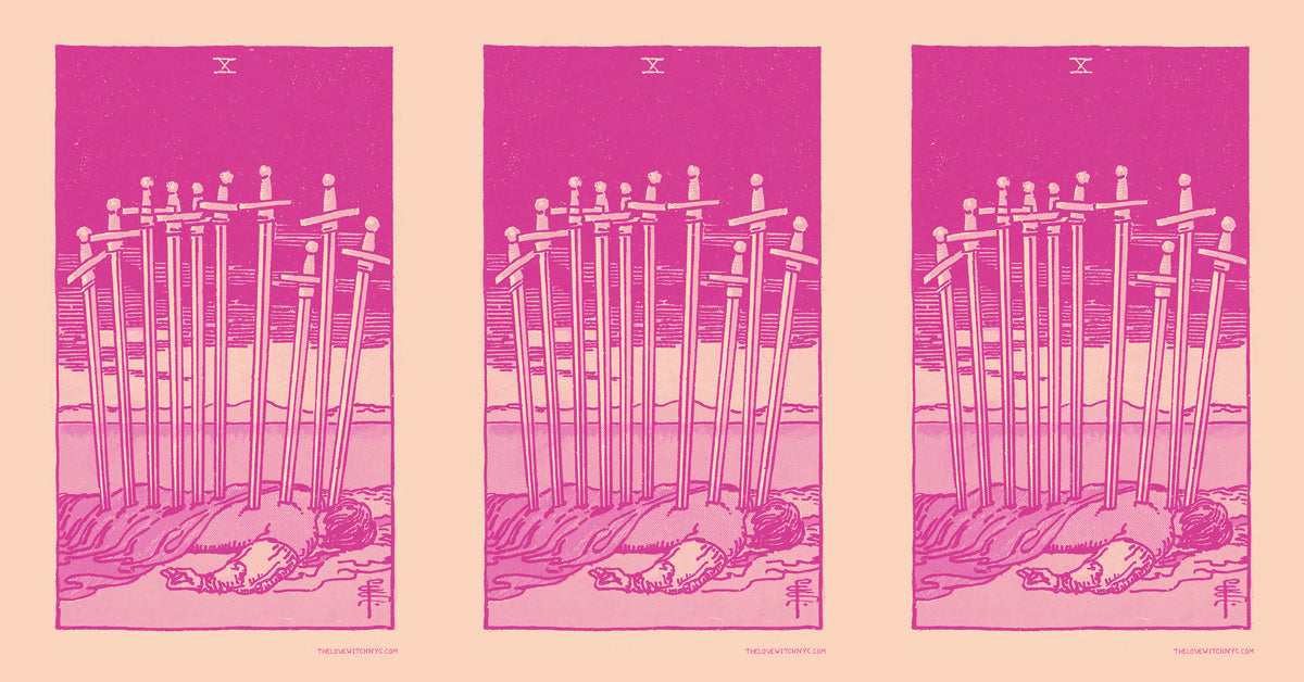 What Does the Ten of Swords Mean in a Love Reading