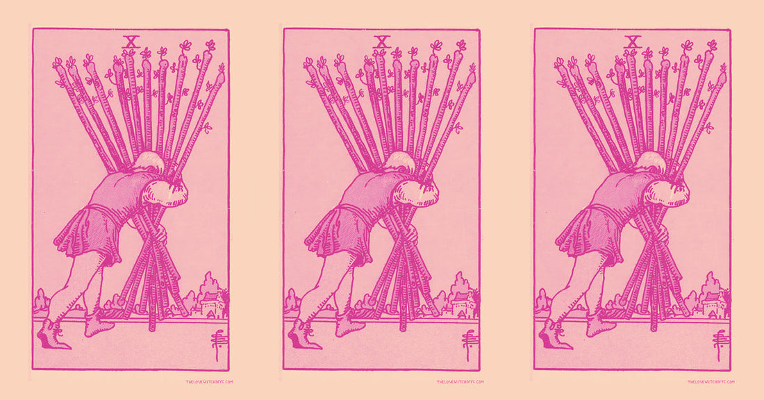 What Does the Ten of Wands Mean in a Love Reading