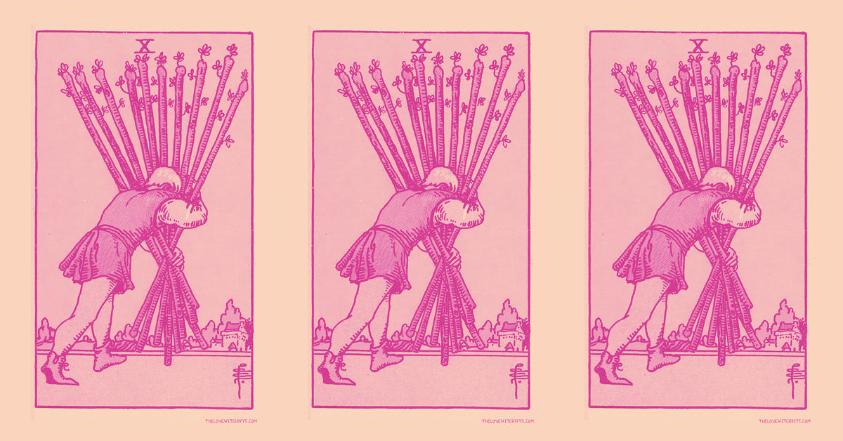 What Does the Ten of Wands Mean in a Love Reading