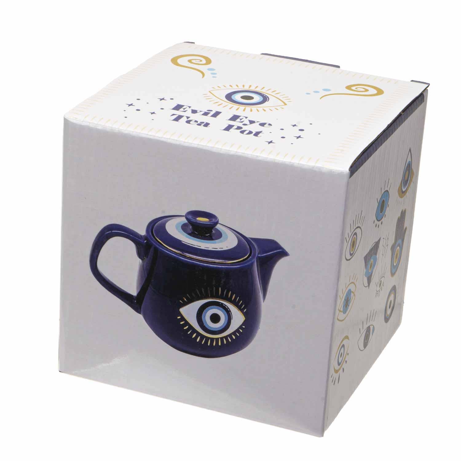 All Seeing Eye | Teapot with Strainer Blue