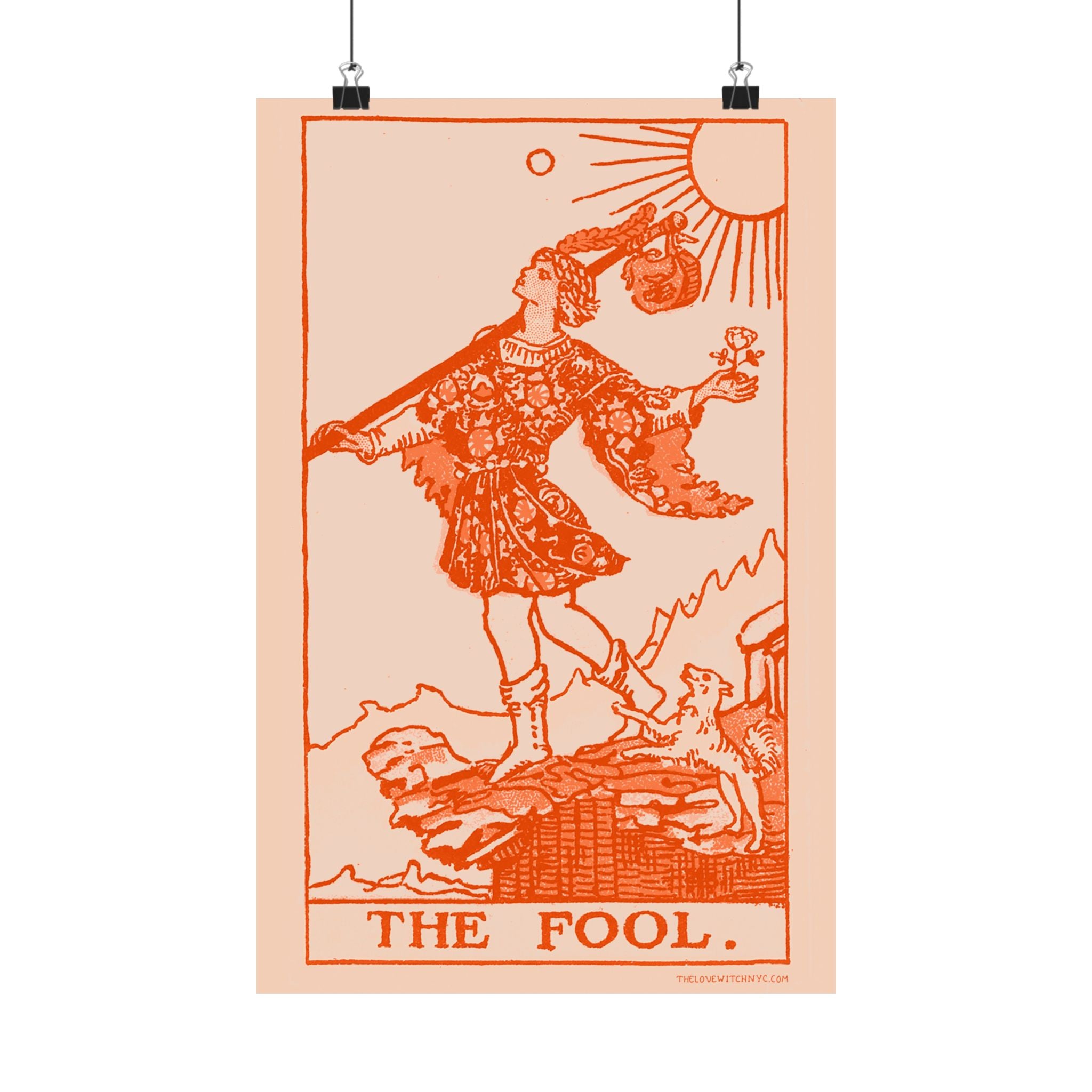 The Fool Tarot Card Poster by The Love Witch (Orange)