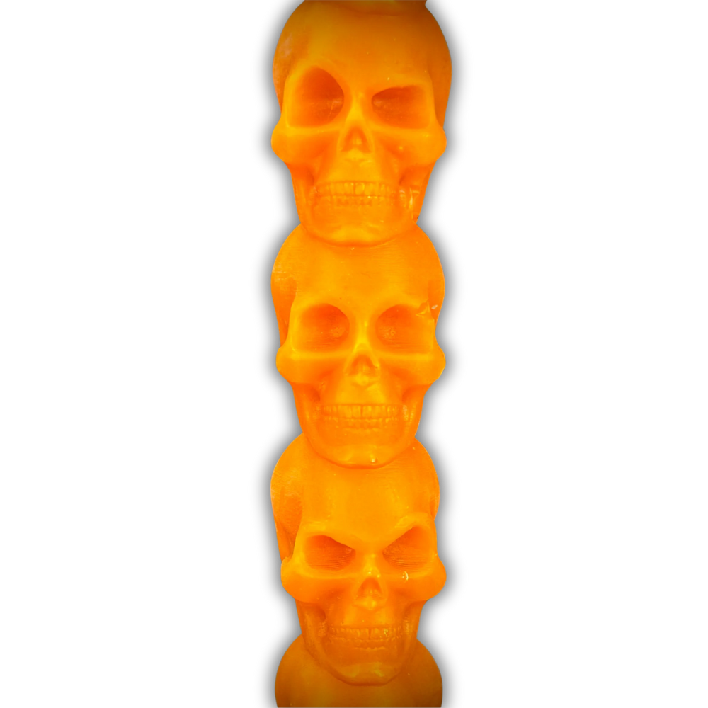 8 Day Skull Taper Spell Candle
