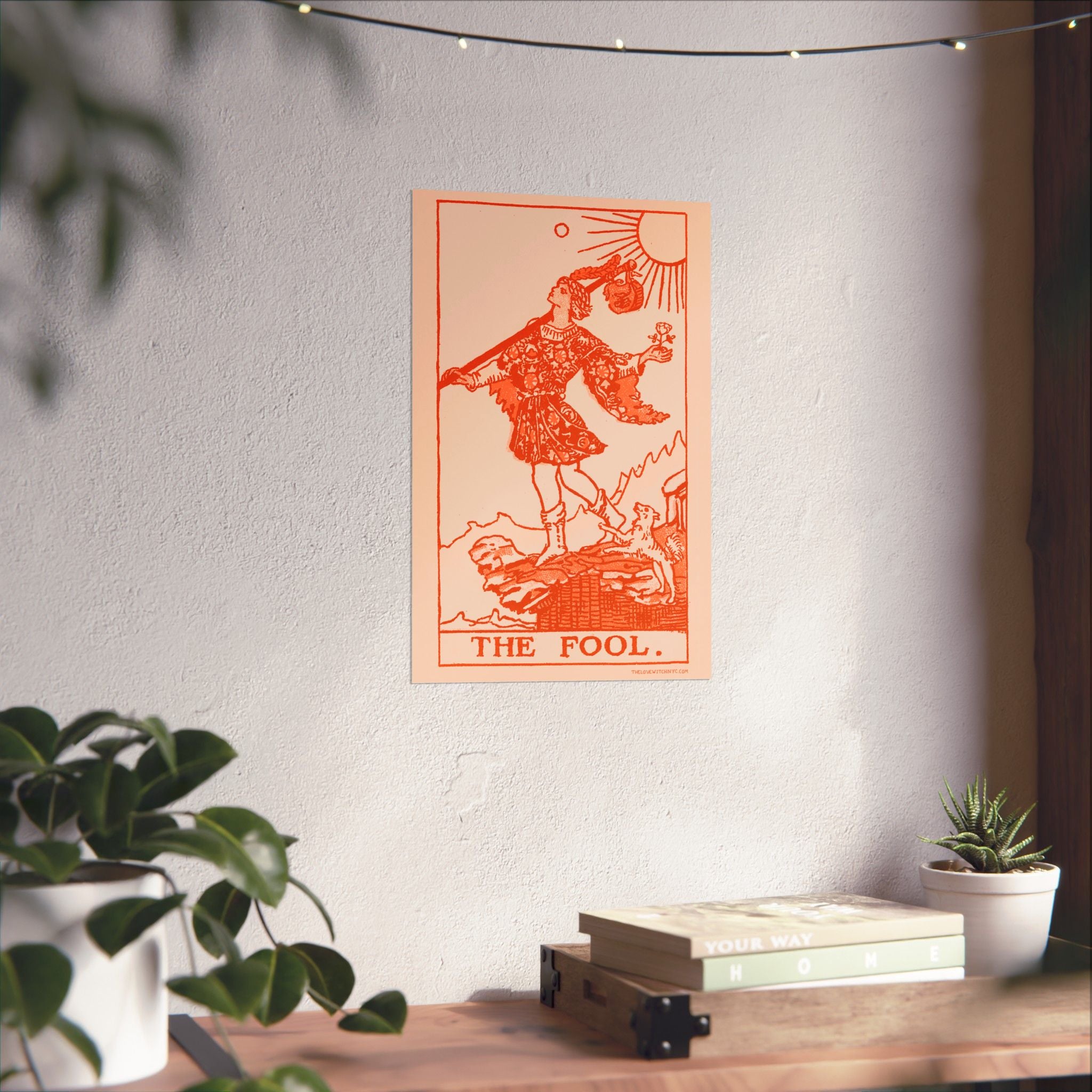 The Fool Tarot Card Poster by The Love Witch (Orange)