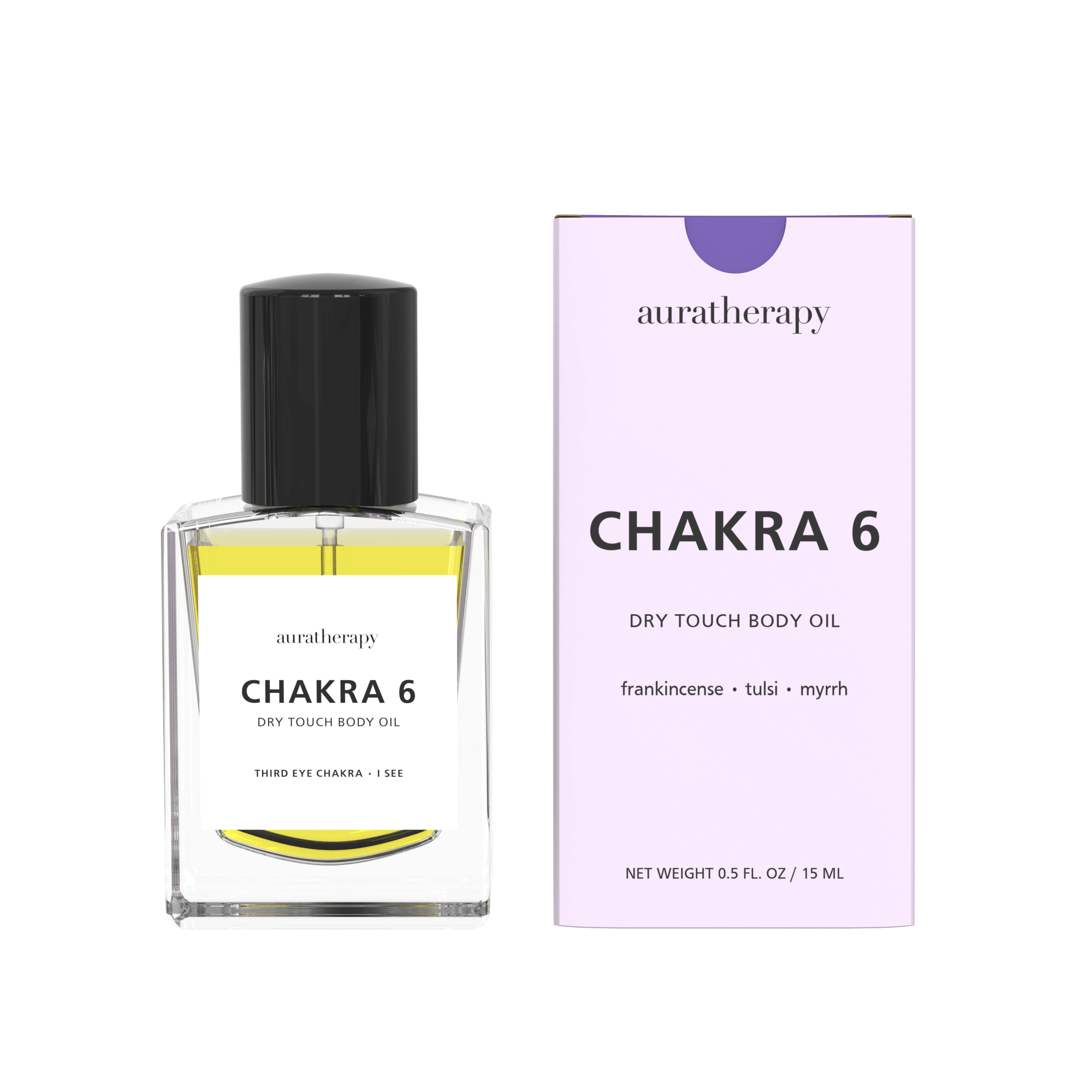 Chakra 6 - Third Eye Chakra Dry Touch Healing Body Oil