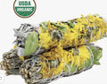 Sunflower (Dandelion) White Sage Smudge Stick (4 in.)