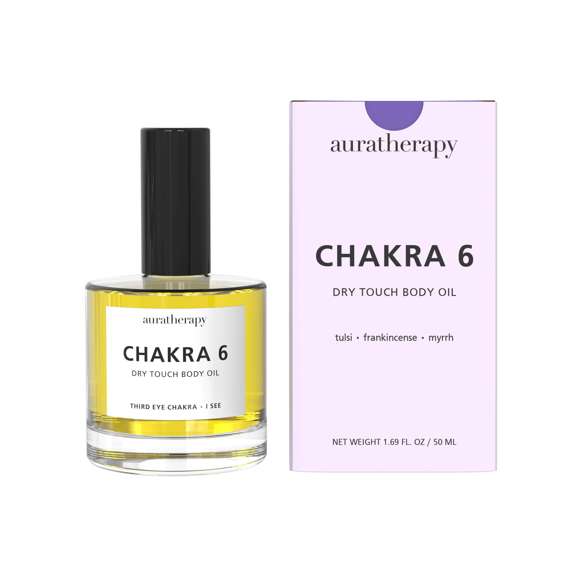 Chakra 6 - Third Eye Chakra Dry Touch Healing Body Oil