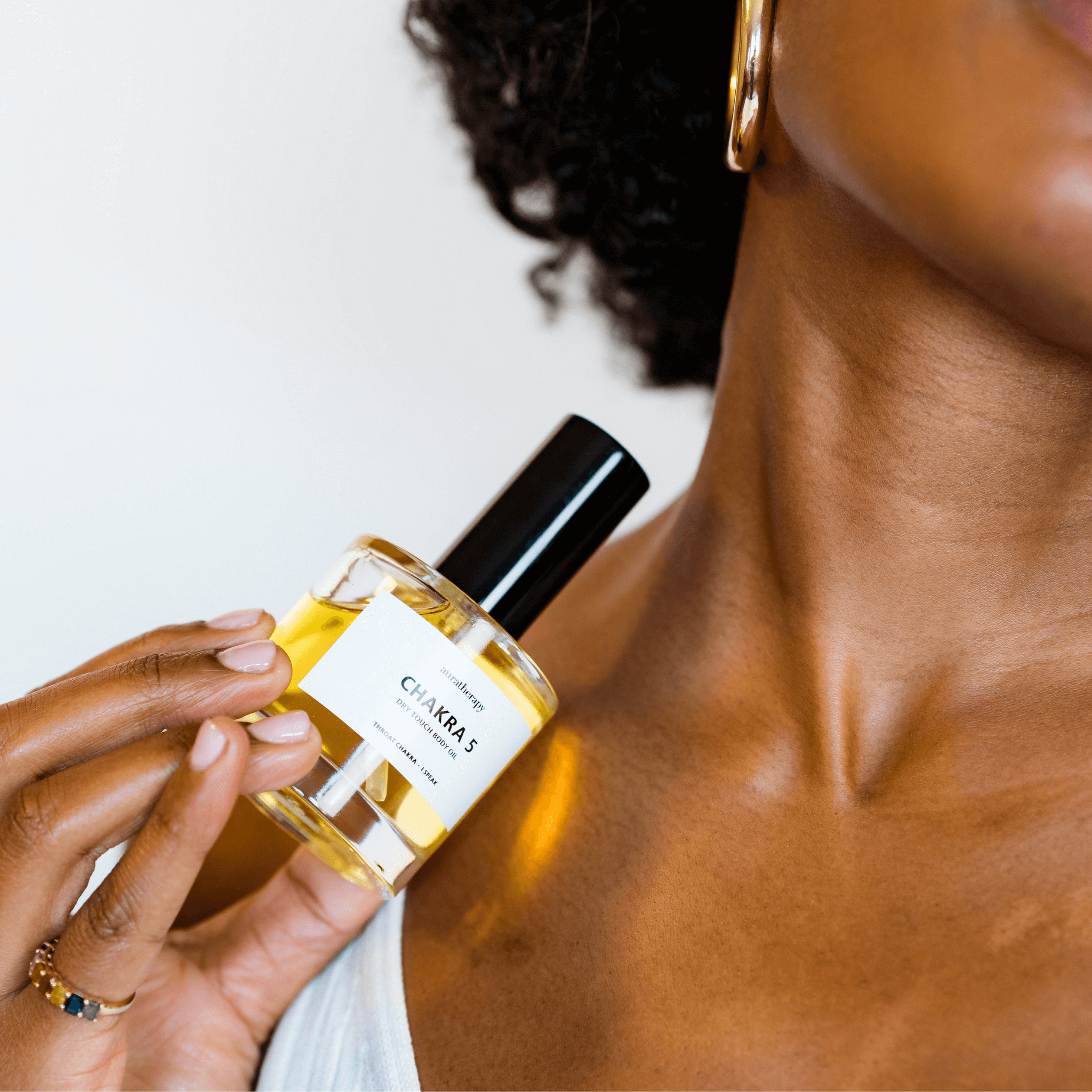 Chakra 5 - Throat Chakra Dry Touch Healing Body Oil