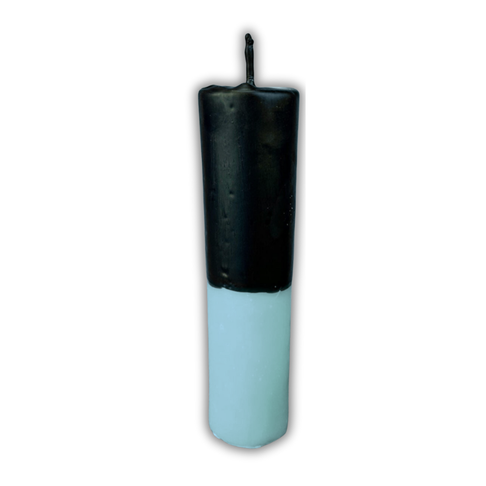 Blue Beeswax Reversing Vigil Candle and Vigil Refill