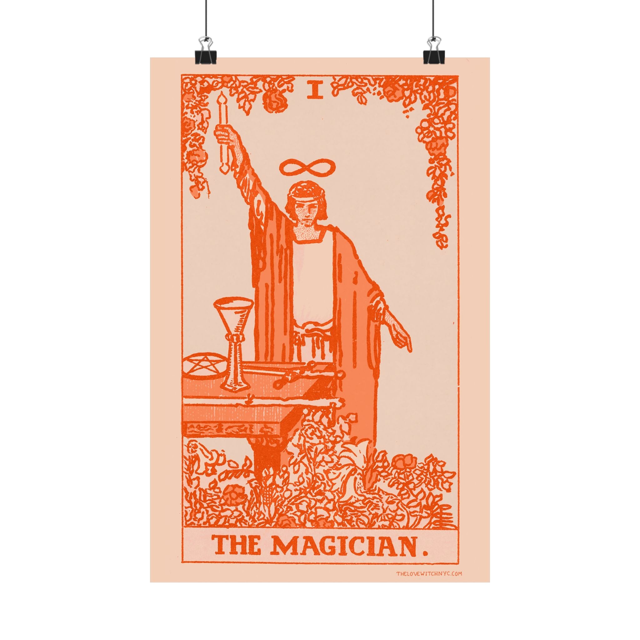 The Magician Tarot Card Poster by The Love Witch (Orange)