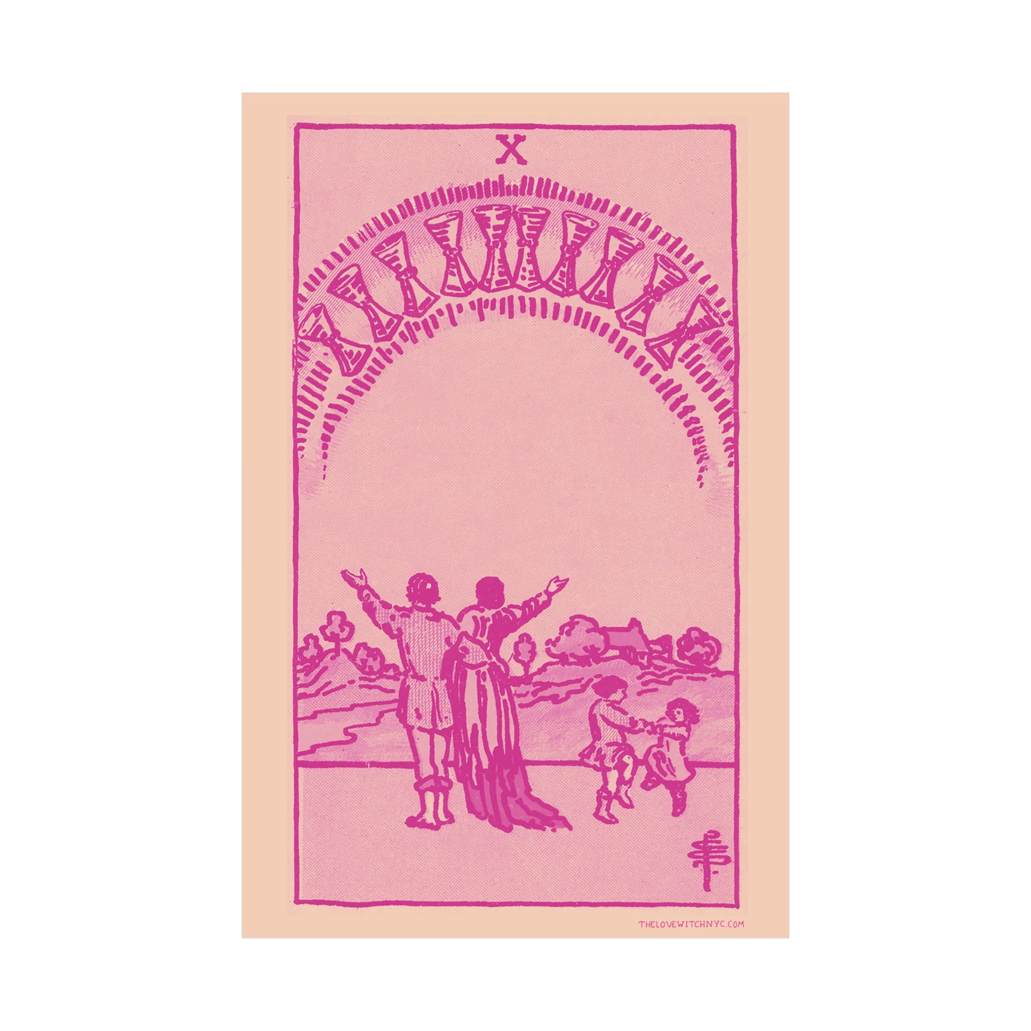 Ten of Cups Tarot Card Poster by The Love Witch
