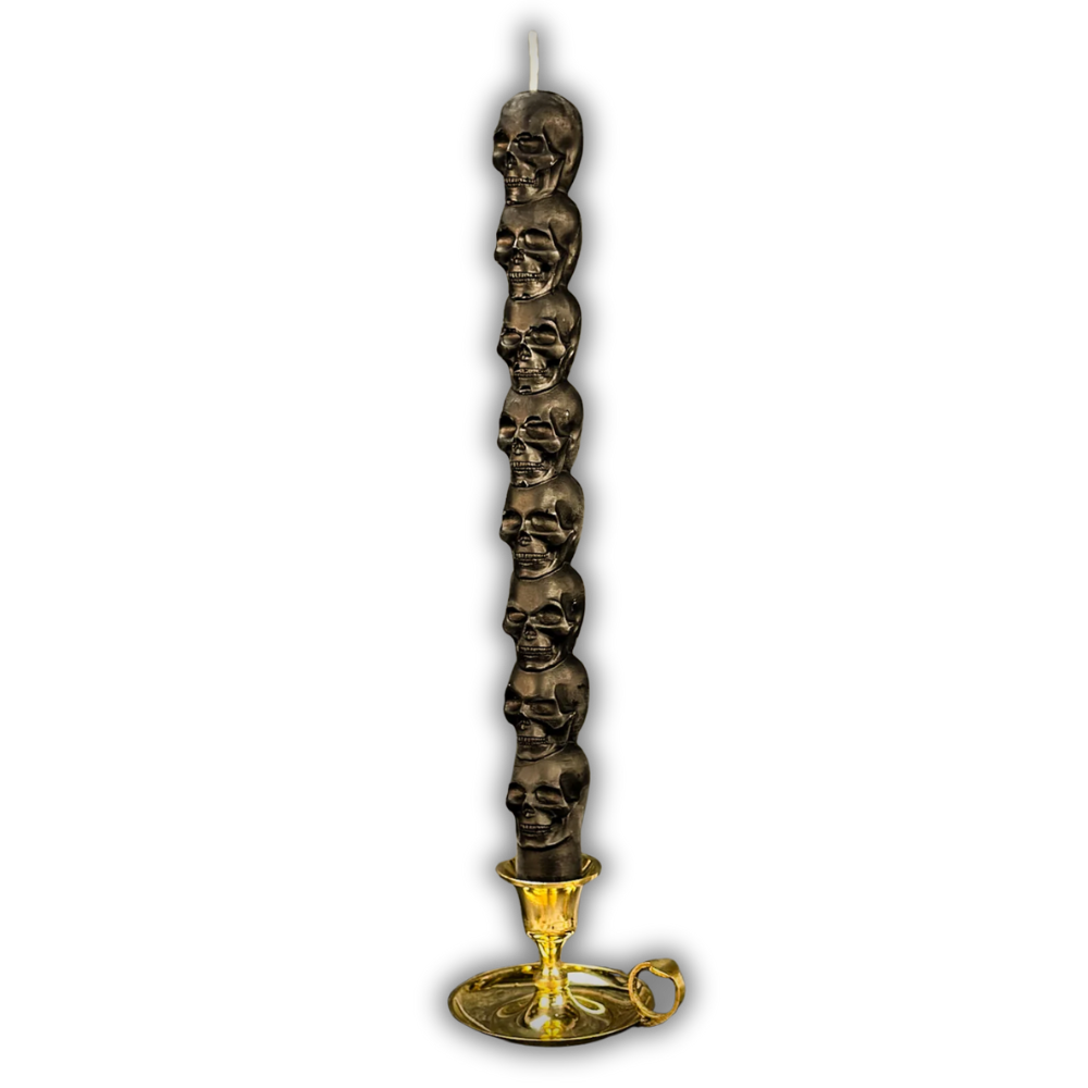 8 Day Skull Taper Spell Candle