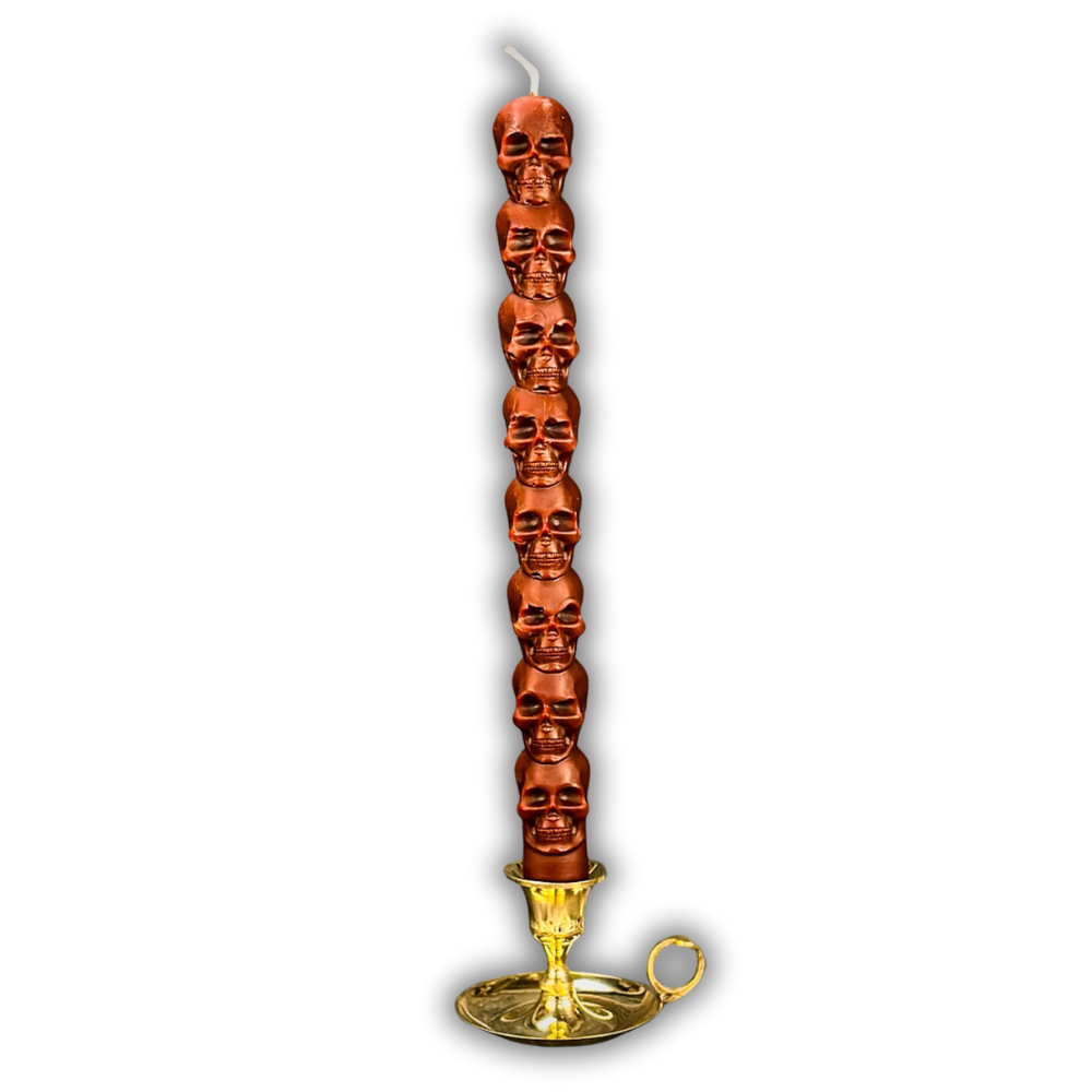 8 Day Skull Taper Spell Candle