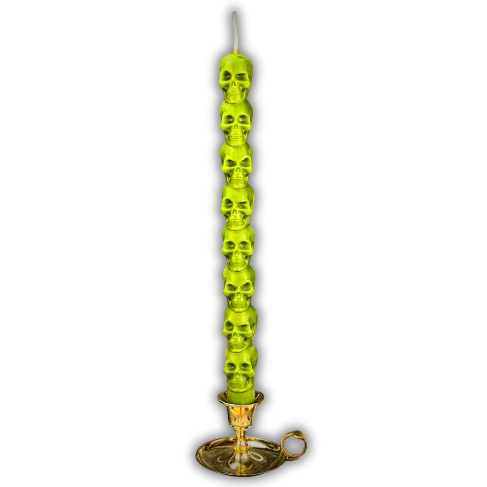 8 Day Skull Taper Spell Candle