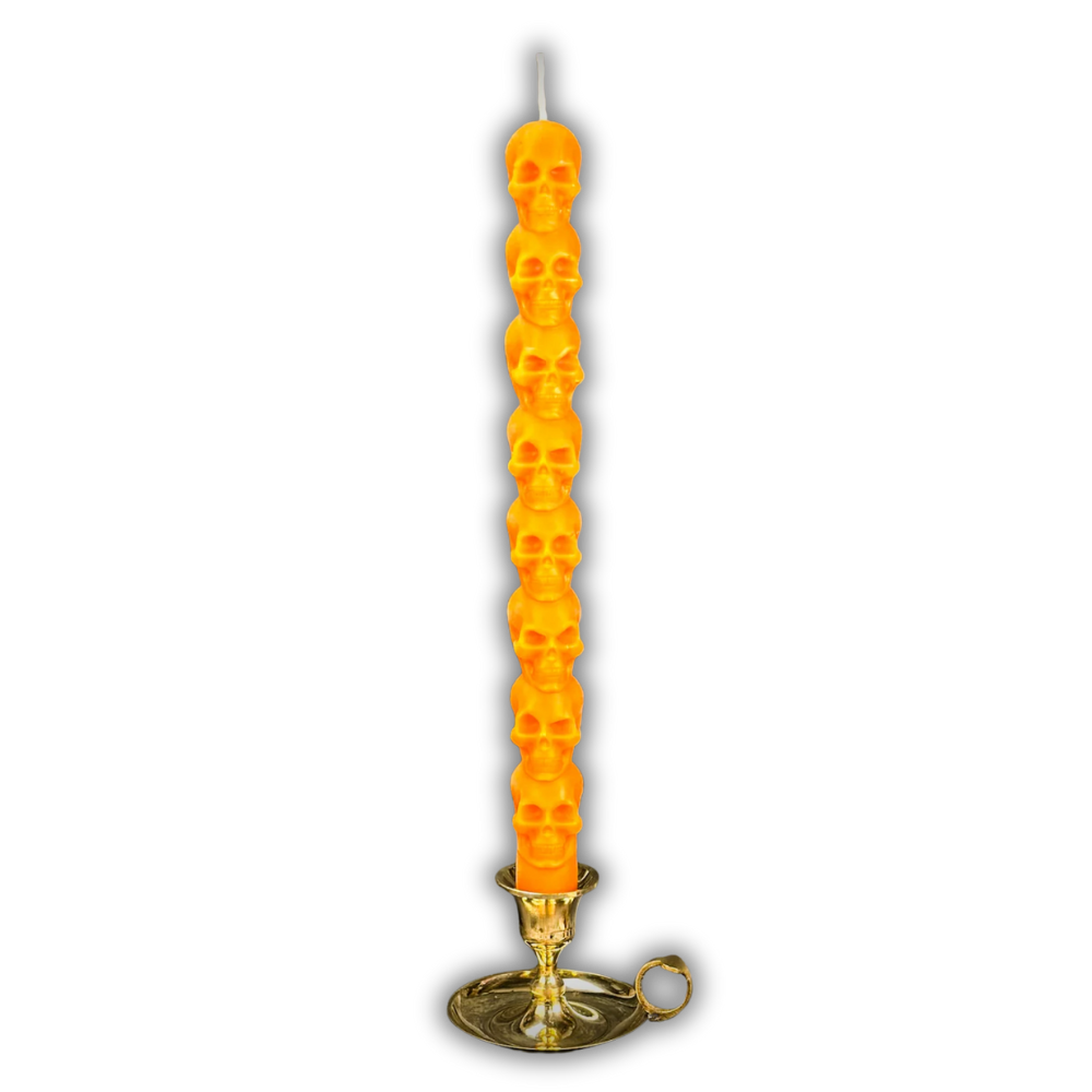 8 Day Skull Taper Spell Candle