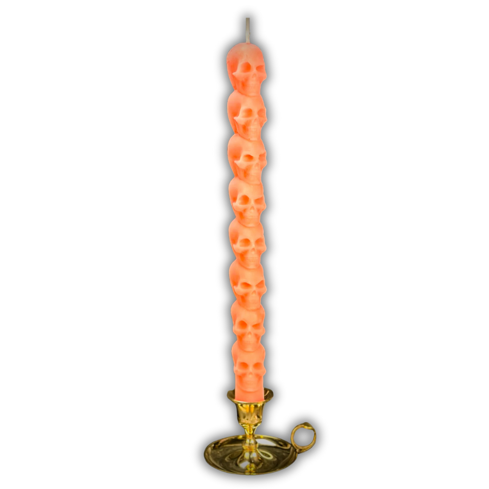 8 Day Skull Taper Spell Candle