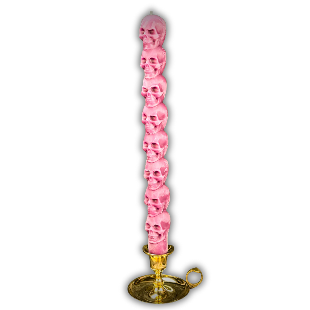 8 Day Skull Taper Spell Candle