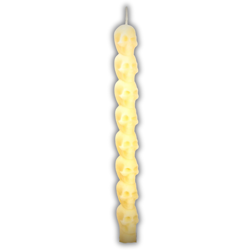 8 Day Skull Taper Spell Candle