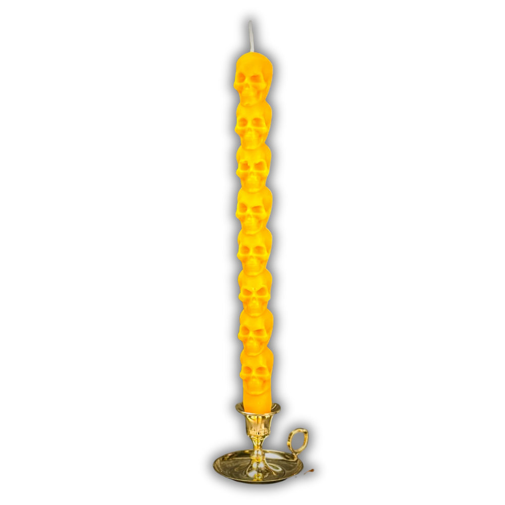 8 Day Skull Taper Spell Candle