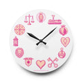 Pink Tarot Icon Wall Clock by The Love Witch