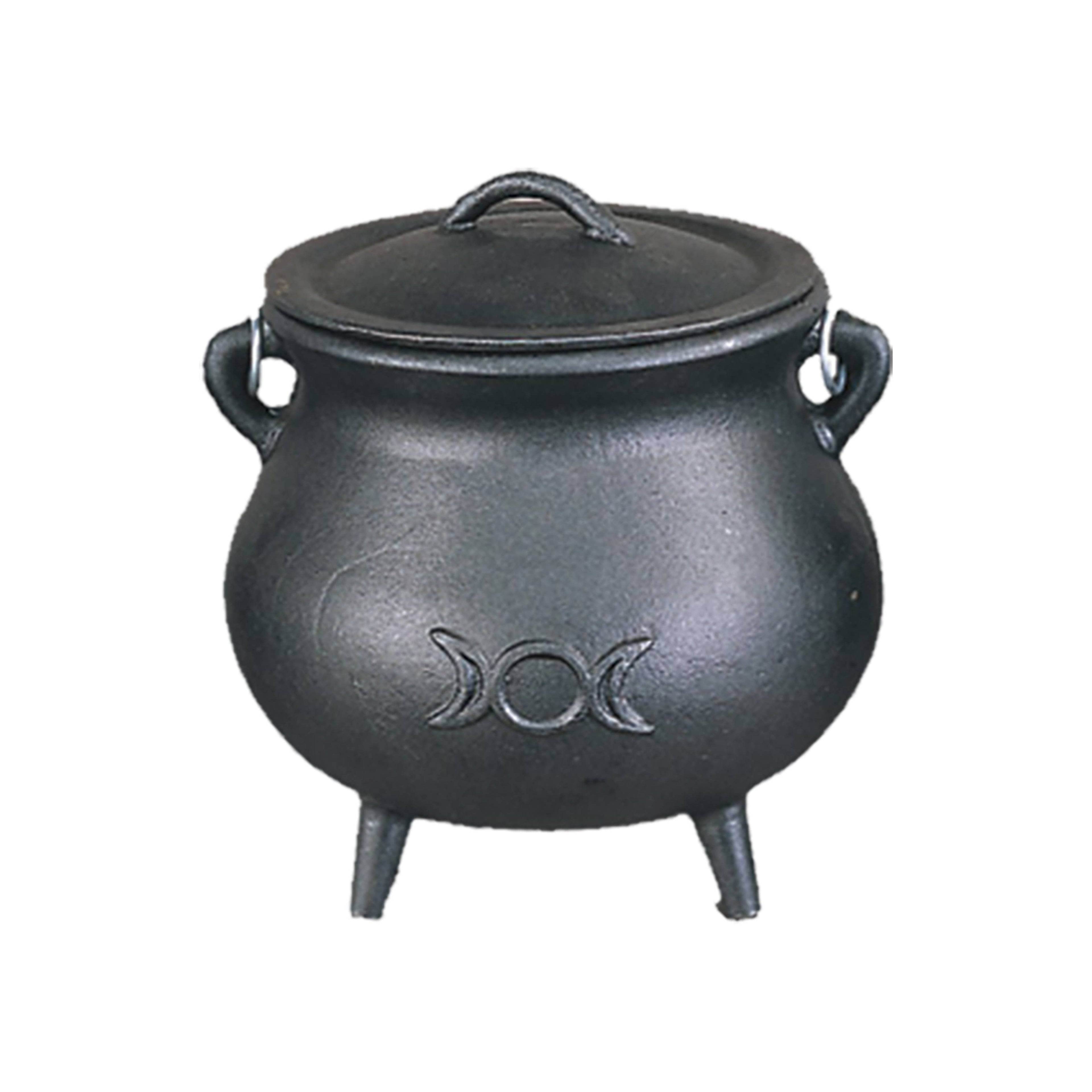Triple Moon Cast Iron Cauldron (7 in.)
