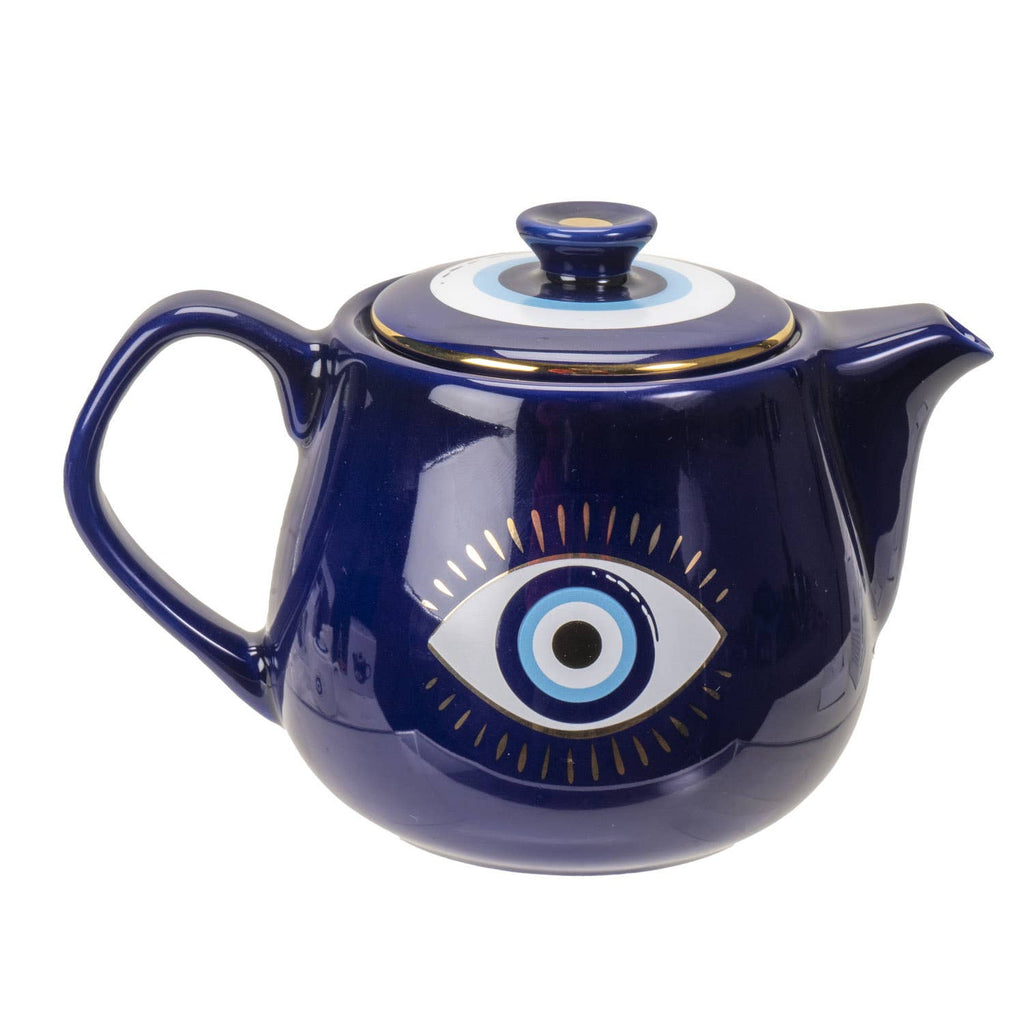 All Seeing Eye | Teapot with Strainer Blue