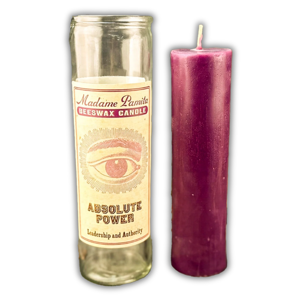 Absolute Power Beeswax Vigil Spell Candle - Empowerment and Respect