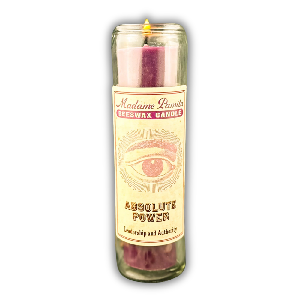 Absolute Power Beeswax Vigil Spell Candle - Empowerment and Respect