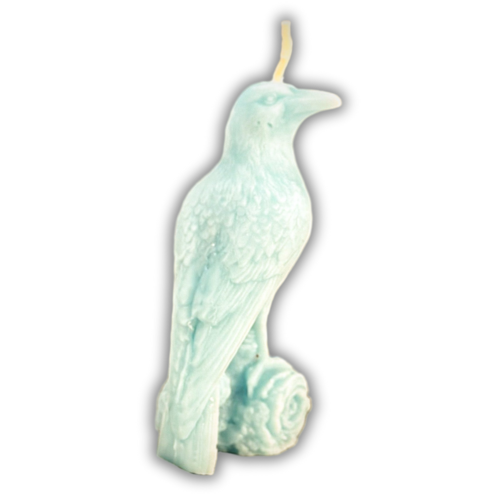 Beeswax Raven Magic Spell Candle