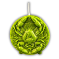 Beeswax Cancer Crab Zodiac Spell Candle