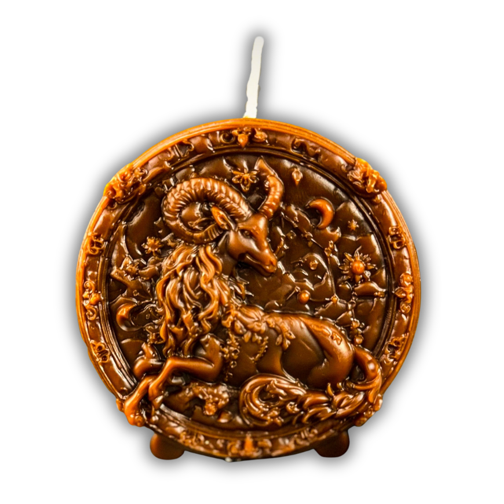 Beeswax Capricorn Goat Zodiac Spell Candle