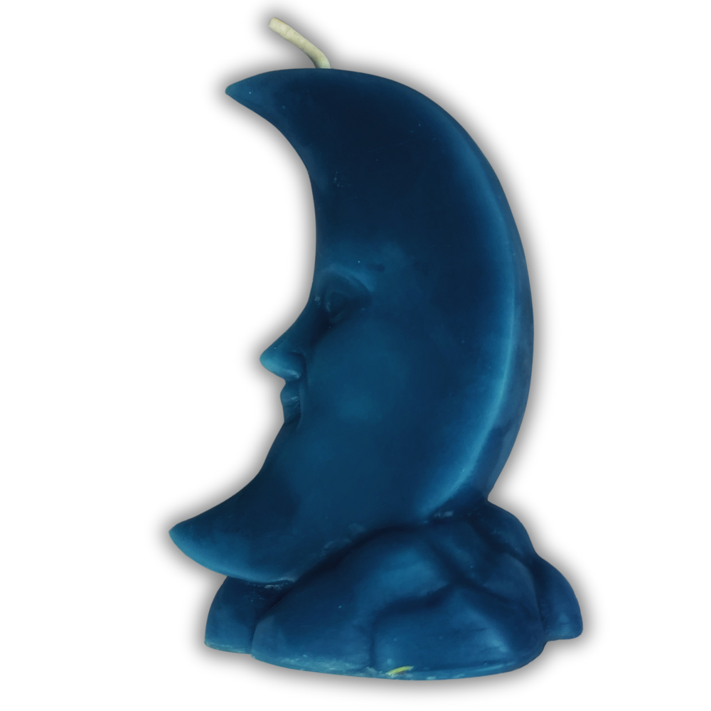 Beeswax Crescent Moon Spell Candle
