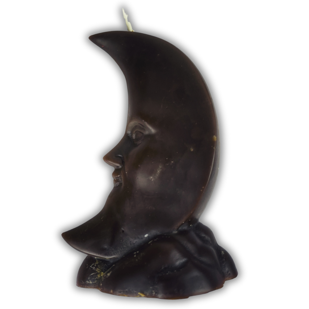 Beeswax Crescent Moon Spell Candle