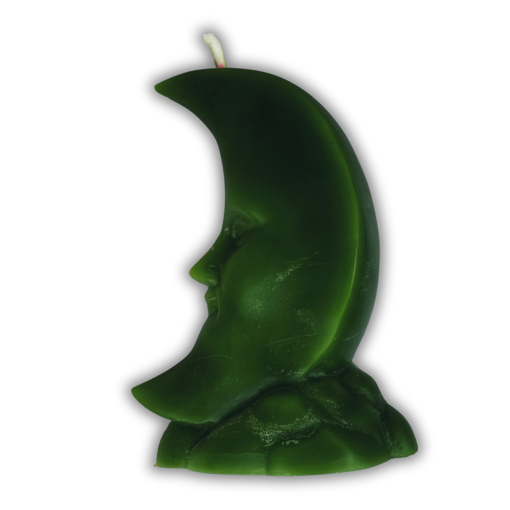 Beeswax Crescent Moon Spell Candle