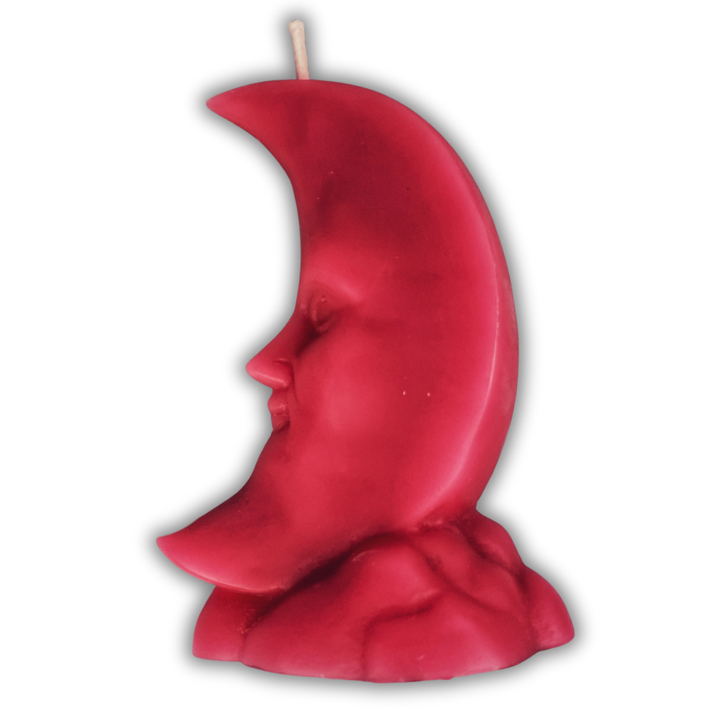 Beeswax Crescent Moon Spell Candle