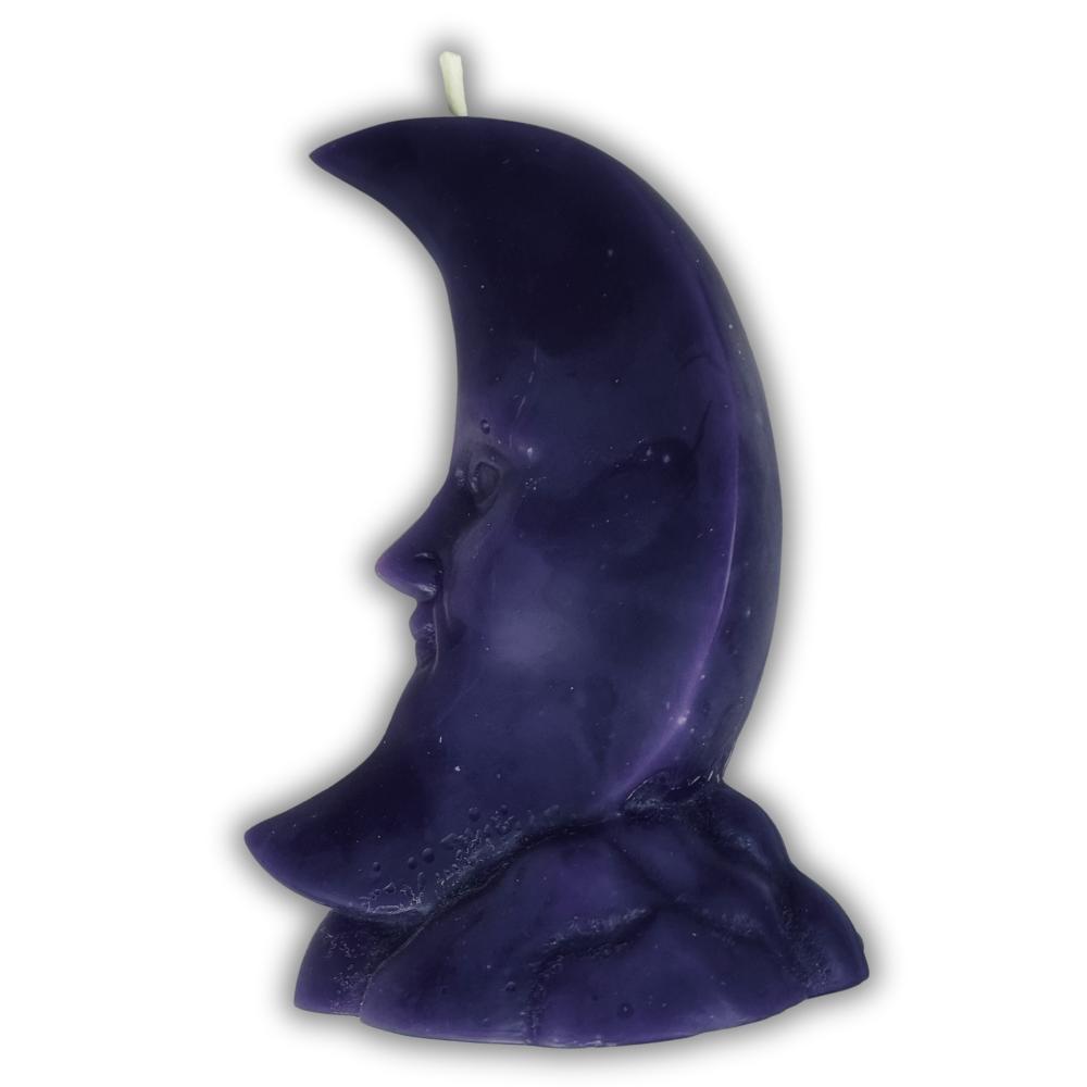 Beeswax Crescent Moon Spell Candle