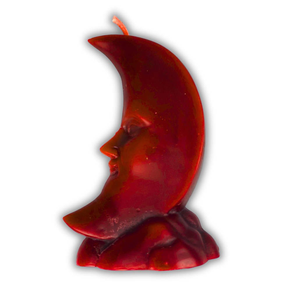 Beeswax Crescent Moon Spell Candle