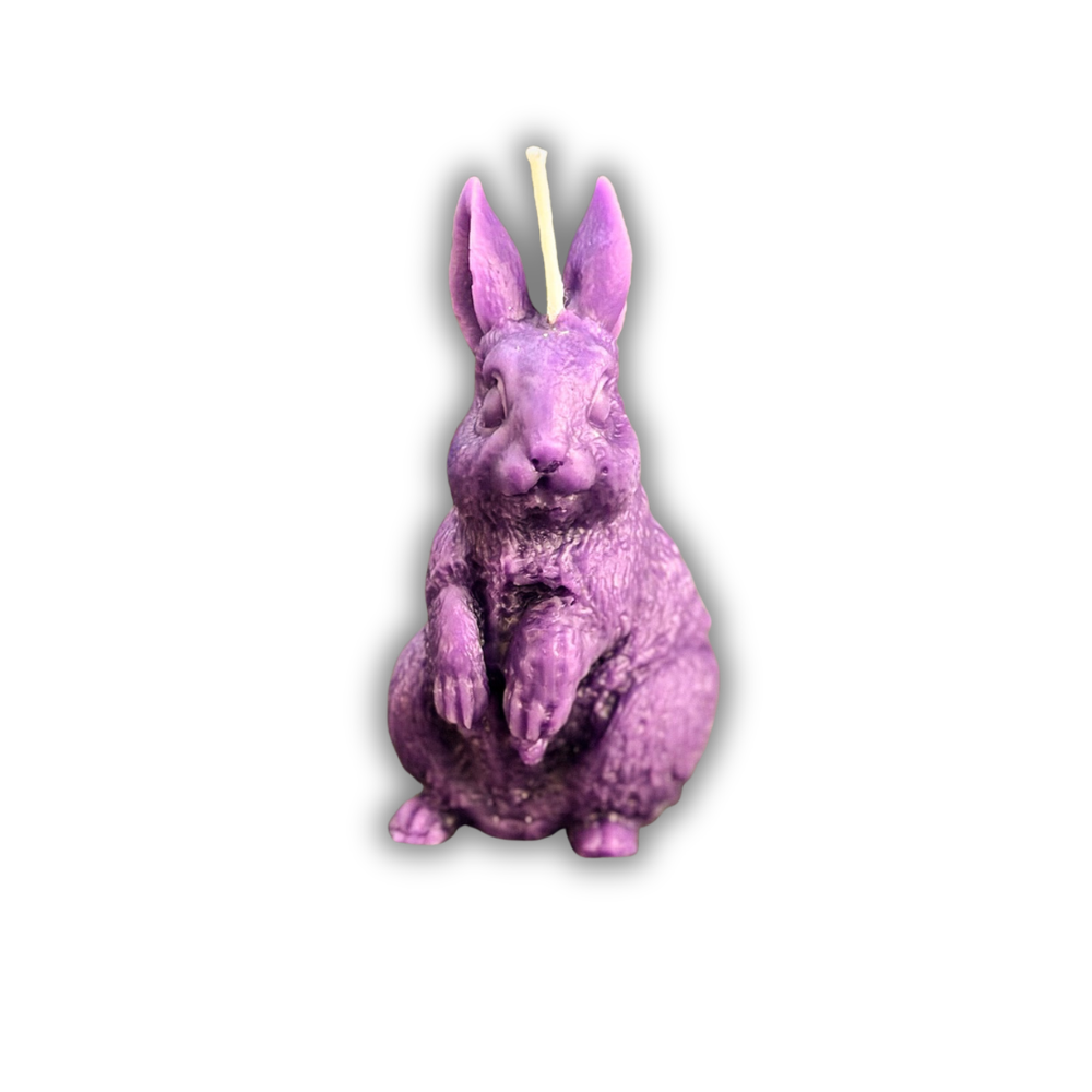 Beeswax Enchanted Bunny Spell Candle