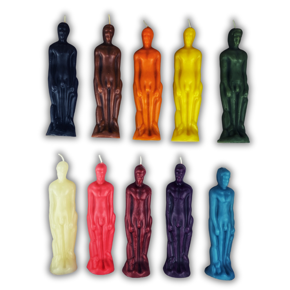 Beeswax Male Figural Spell Candle