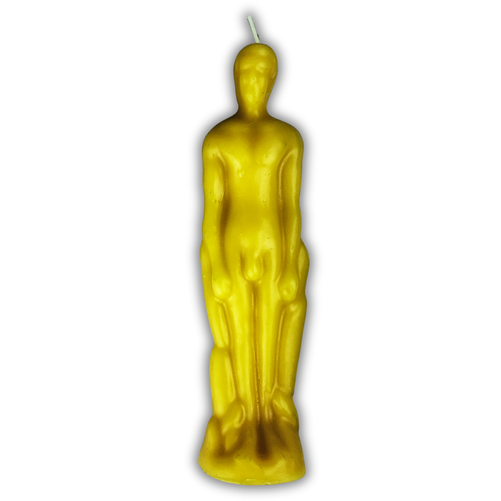 Beeswax Male Figural Spell Candle