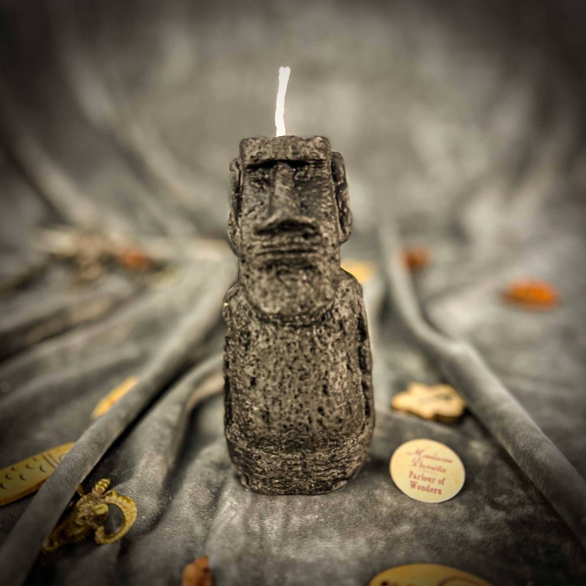 Beeswax Moai Ancestral Power Spell Candle - Ancestors & Spirit Guide Protection