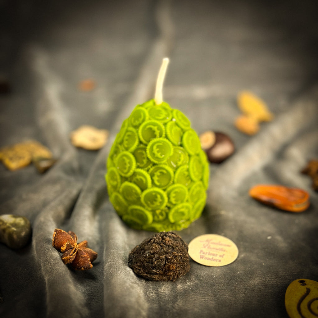 Beeswax Nest Egg Spell Candle