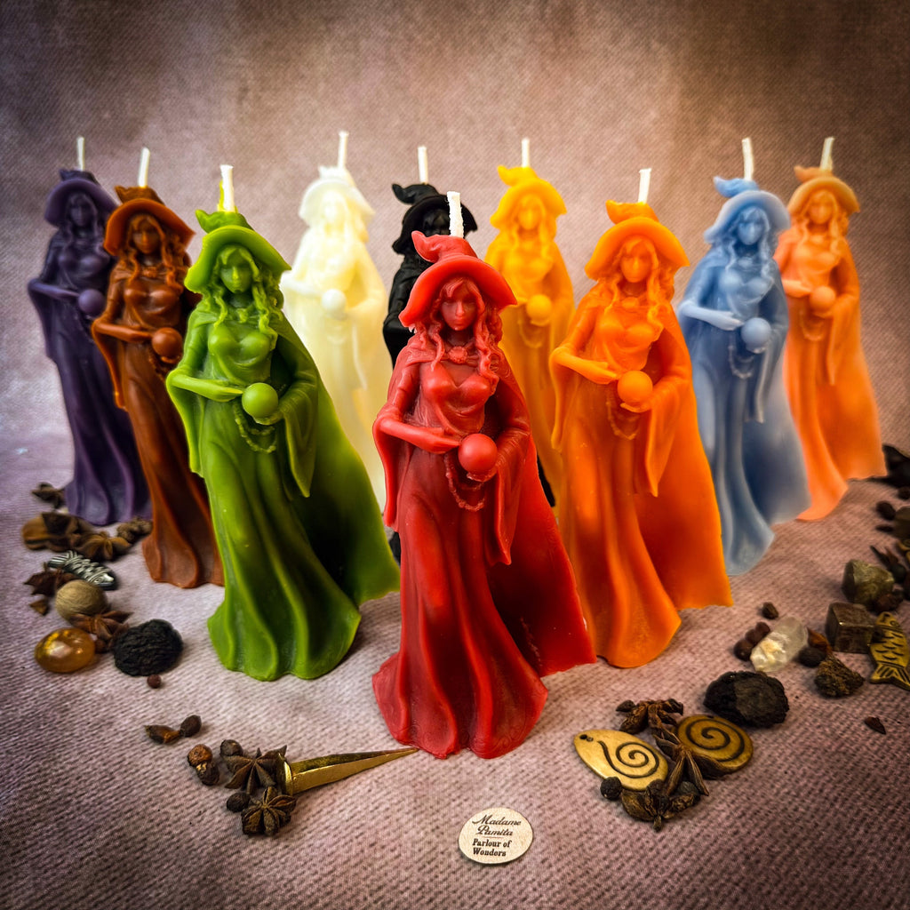 Beeswax Queen of the Witches Spell Candle - Empower Your Witchcraft & Magic
