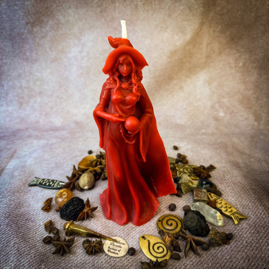 Beeswax Queen of the Witches Spell Candle - Empower Your Witchcraft & Magic