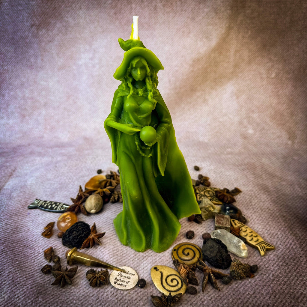 Beeswax Queen of the Witches Spell Candle - Empower Your Witchcraft & Magic